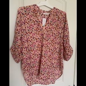 NWT Lush Brand - Pull Over Blouse with Split Neckline - Stitch Fix Size M